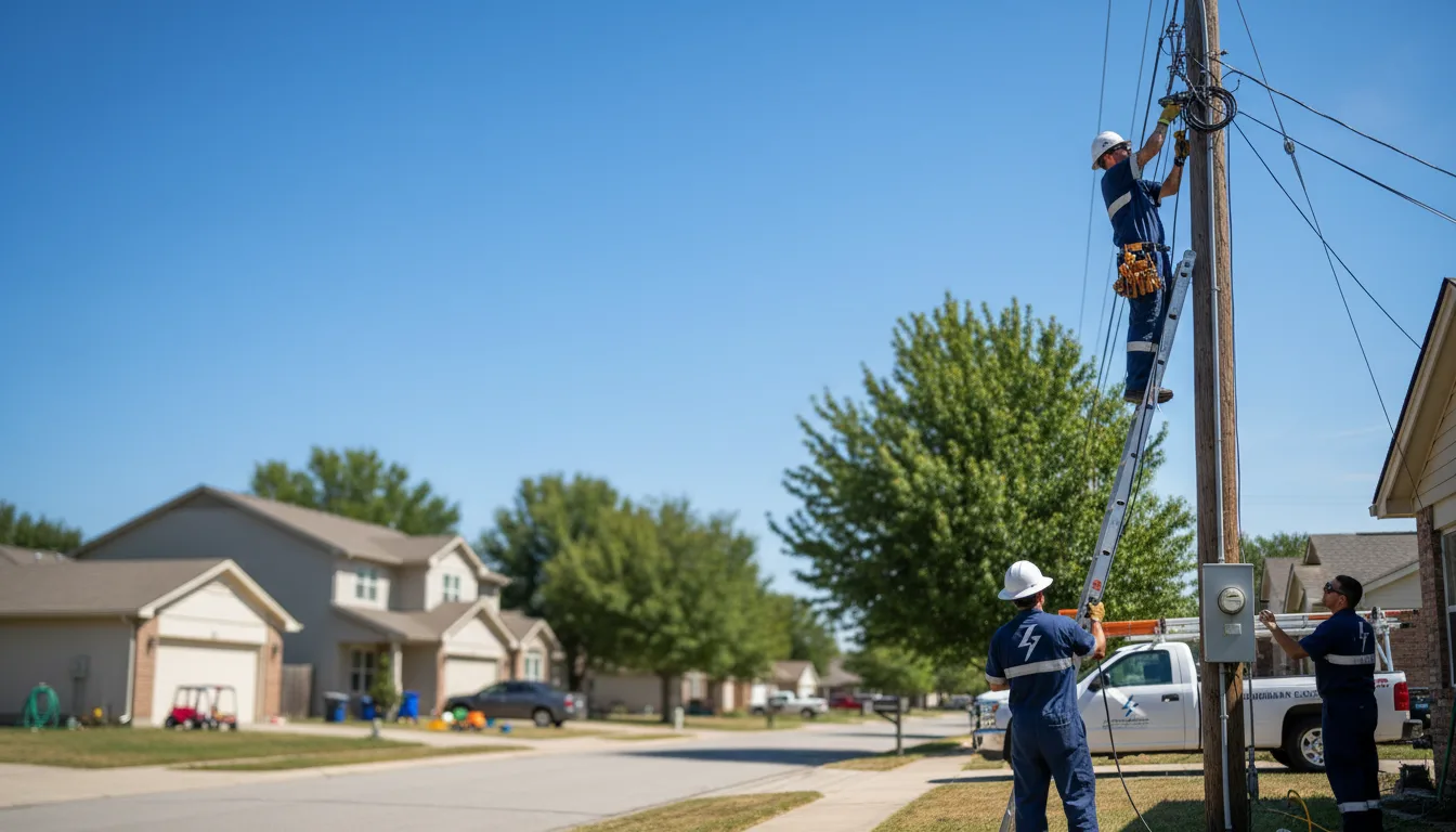 Residential electrician providing installation services in State Line, IN